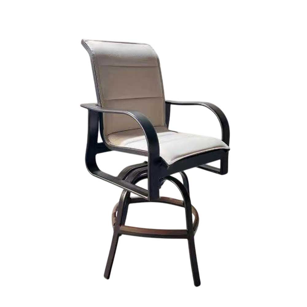 Malaga Padded Sling Swivel Bar \Stool